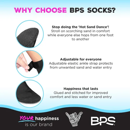 Vista 3 de BPS "Second Skin" - Calcetines de voleibol de playa ultra flexibles de secado rápido, calcetines de fútbol de arena, botines de deportes acuáticos