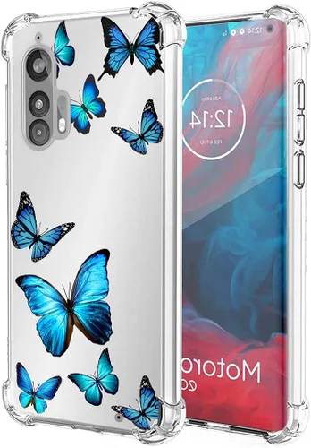 Vista 8 de Funda para teléfono para Moto Edge Plus, para Motorola Edge +, transparente, delgada, a prueba de golpes, suave, flexible, TPU, funda protectora