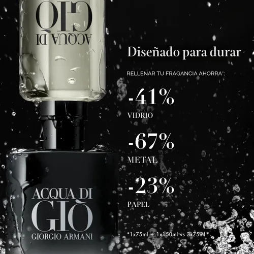 Vista 7 de Armani Beauty - Acqua di Giò - Parfum - Colonia para Hombre - Fragancia Masculina Fresca y Aromática - Notas de Bergamota, Jengibre, Marino