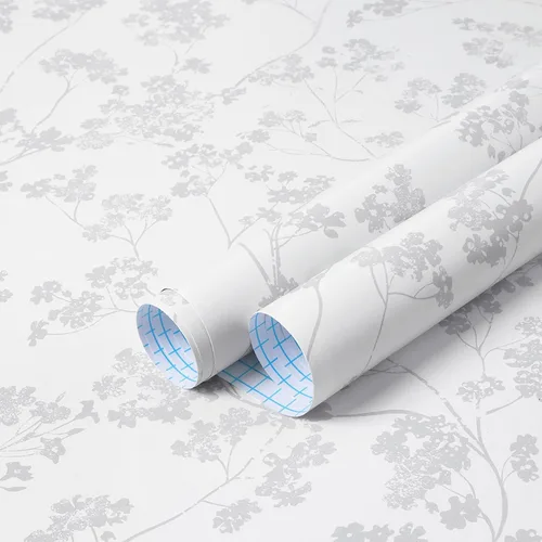Vista 15 de Guvana Papel tapiz floral de 78.7"×16.14" amarillo/naranja despegar y pegar, papel de contacto floral bohemio, papel de pared removible