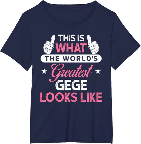 Vista 16 de Gege Gift: World's Greatest Gege T-Shirt, Negro