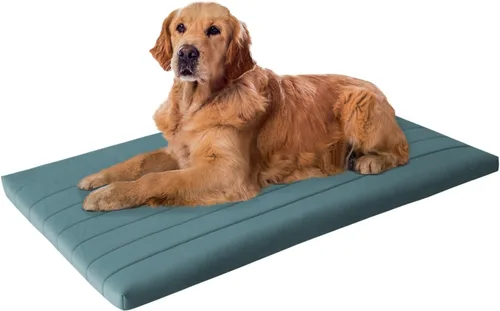 Vista 14 de BALANCE Cama para Jaula de Perro, Colchón Ortopédico para Perro con Forro Impermeable, Tapete Lavable de Espuma para Jaula para Razas de Perros Hoja