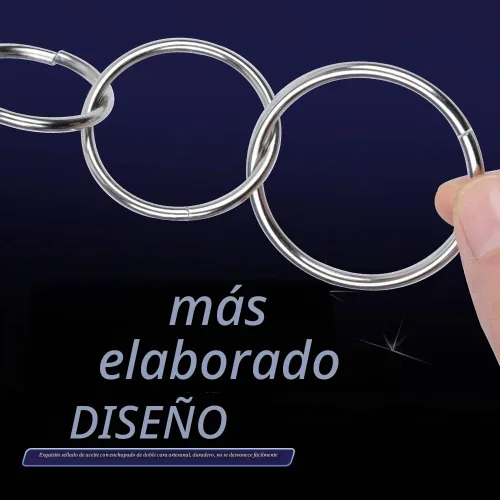 Vista 4 de FANDAMEI Anillo O de metal, 50 piezas de plata multiusos de metal para macramé, camping, correas de perro, hardware, bolsas y más proyectos