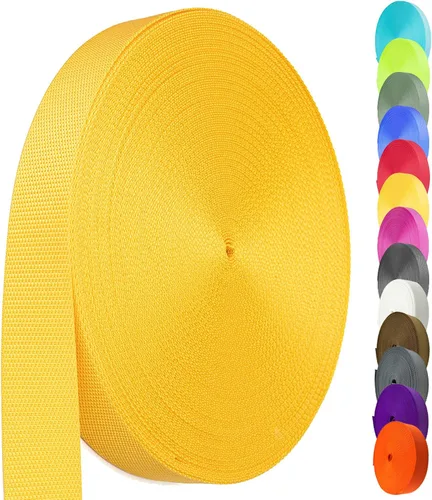 Vista 13 de Correa de nailon de 1 pulgada y 1.5 pulgadas, correa de nailon resistente de 12 yardas, correa duradera para equipo de interior o exterior