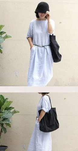 Vista 4 de Jeelow Bolso de mano de lona para hombre y mujer