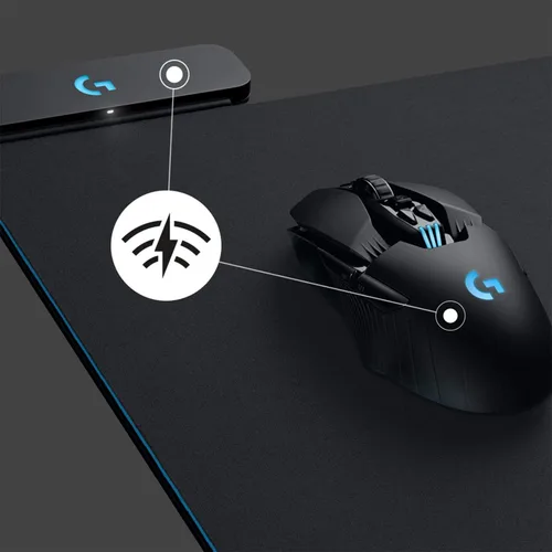 Vista 2 de LogitechG PowerPlay - Alfombrilla de mouse de carga inalámbrica compatible con G ProG903G703G502 Lightspeed Gaming Ratones - Negro