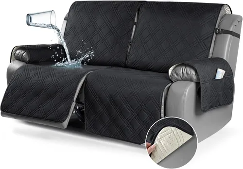 Vista 38 de TAOCOCO Fundas para Sillón de Dos Plazas Reclinable 100% Impermeables, Fundas Divididas para Loveseat Reclinable, Funda Antideslizante para Sofá