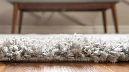 Vista 122 de Unique Loom Colección Davos Shag - Alfombra Lino