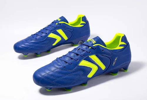 Vista 2 de KELME Tacos de fútbol para hombre tallas junior y adulto zapatos de fútbol de piel de becerro para hombre