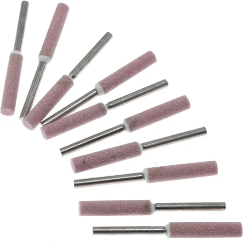 Vista 4 de RLECS 10pcs motosierra cabeza de molienda 3/16 "lima de piedra de molienda para moler agujeros profundos en maquinaria, rodamientos, moldes, piezas
