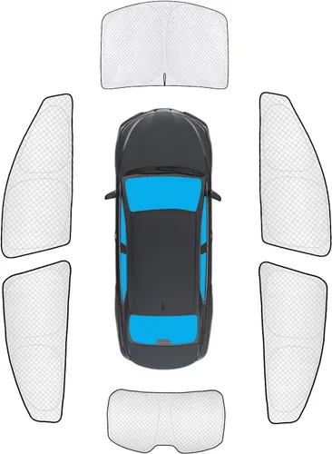 Vista 77 de KMF 6 piezas de parasoles gruesos para Mazda 3 Hatchback (No Sedán) 2014-2018 Accesorios, parasoles completos para parabrisas y ventanas de coche