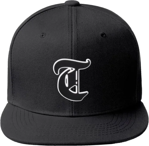 Vista 1129 de Daxton Gorra clásica con visera de billete plano con letras del alfabeto inglés antiguo de la A a la Z