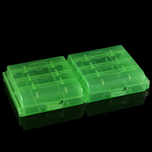 Vista 8 de Caja de almacenamiento de batería de plástico duro transparente multifuncional para batería AA/AAA