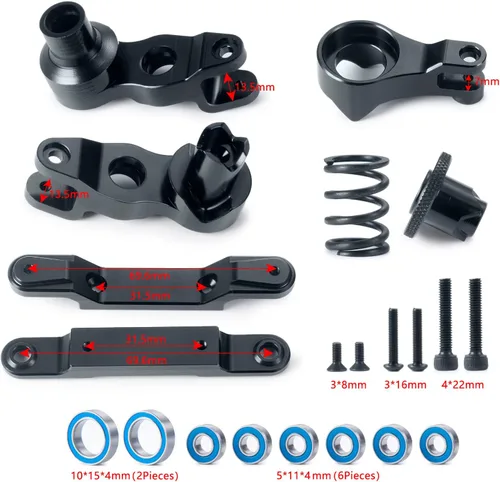 Vista 2 de AXSPEED Kit de montaje de dirección de aleación de aluminio para camión 1/5 X-MAXX RC