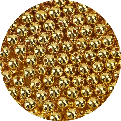Vista 30 de BONNY BOXX 2000 piezas 4 mm cuentas redondas de acrílico de zafiro suave, bolas de plástico de chicle de burbujas, cuentas gruesas de bolas