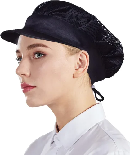 Vista 3 de Nanxson CF9061 - Gorro de chef unisex para cocina, chef, para servicio de alimentos, red para el cabello