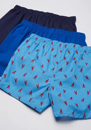 Vista 2 de Nautica Paquete de 3 boxeadores tejidos de algodón para hombre