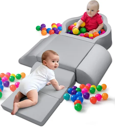 Vista 9 de Markdang - Juego de juegos suaves, bloques de escalada de espuma para bebés con parte inferior de partículas antideslizantes para niños de 6 a 24