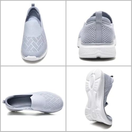 Vista 6 de Zuwoigo Zapatos deportivos casuales para mujer para caminar y correr, transpirables, para entrenamiento, gimnasio, trabajo