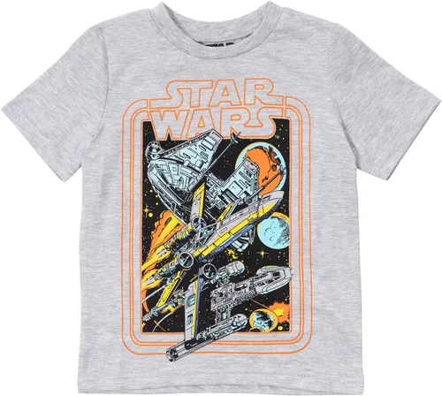 Vista 5 de STAR WARS Darth Vader Stormtrooper Millenium Falcon - Conjunto de camiseta y pantalones cortos de malla con gráfico de Halcón Milenio