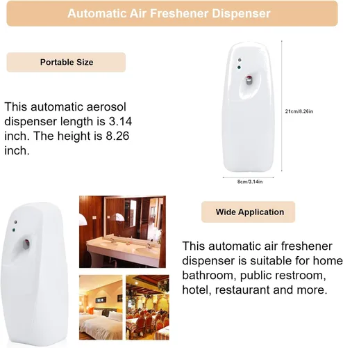 Vista 5 de Ambientador automático de pared Ambientador automático Ambientador Temporizado Dispensador de ambientador de aire ajustable montado en la pared