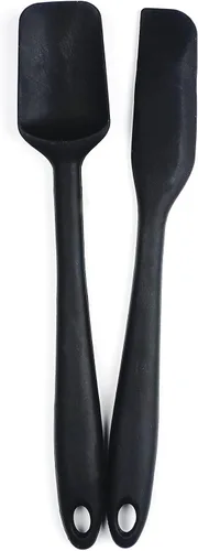 Vista 9 de RSVP International Ela Collection - Juego de 4 piezas de acero recubierto de silicona, cuchara, espátula y cepillo, varios