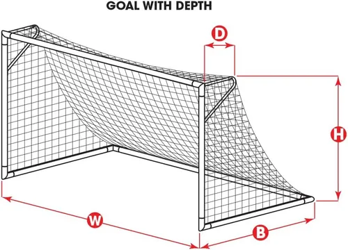 Vista 5 de Kwik Goal Red de portería de fútbol