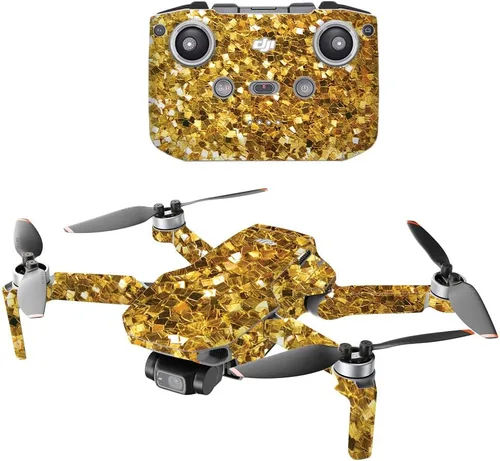 Vista 14 de MIGHTY SKINS Compatible con DJI Mini 2 Dron portátil – Pared negra Funda protectora de vinilo duradera y única Fácil de aplicar, quitar