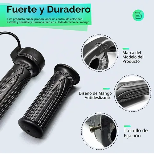 Vista 6 de Bicicleta eléctrica 20X acelerador de giro completo con mango derecho (BF-20X acelerador completo)