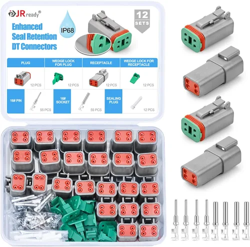 Vista 9 de JRready ST6327-4 Deutsch DT Kit de conector de 4 pines 5