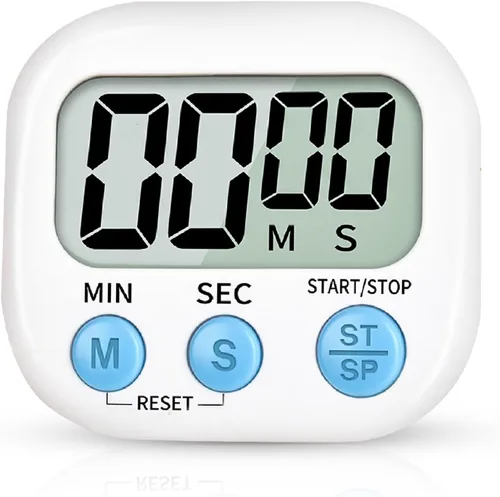 Vista 9 de Temporizador digital de cocina para cocinar, temporizador electrónico multifunción, alarma de dígitos grandes, respaldo magnético fuerte