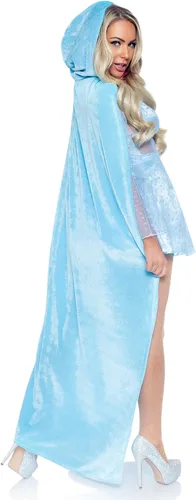 Vista 2 de Leg Avenue Disfraz de madrina coqueta de 2 piezas para mujer Azul