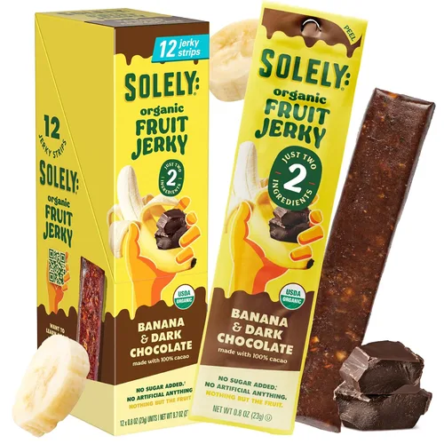Vista 8 de Solely - Charqui de frutas orgánicas Un ingrediente Vegano Sin OGM Sin gluten Sin agregado de azúcar