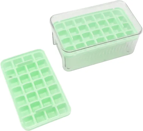 Vista 7 de Hielo, Bebidas Refrigerador Caja de Hielo Enfriador Molde de Refrigerador Molde de Coche Bandeja de Refrigerador Hogar Presionado Para Moldear