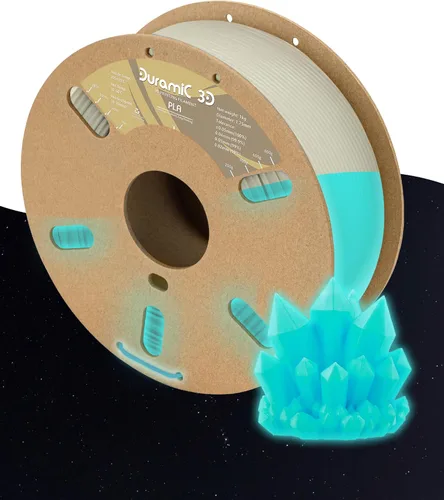 Vista 10 de DURAMIC 3D PLA Plus - Filamento de ácido poliláctico de 0.068 pulgadas para impresora 3D, color negro de 2.2 libras, 8 veces más resistente, carrete