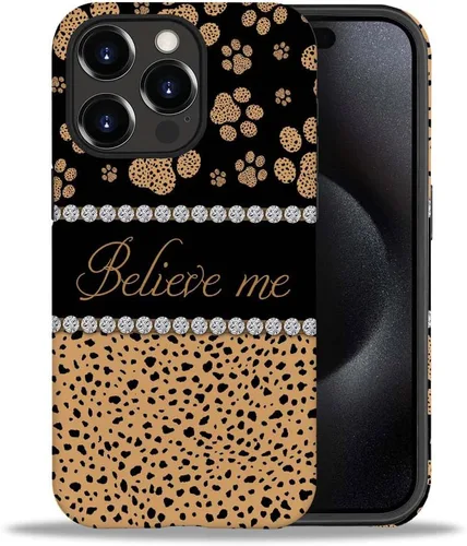 Vista 11 de CARLOCA Funda compatible con iPhone 15 Pro Max, funda protectora de gato en A para iPhone 15 Pro Max, TPU suave + PC duro 2 en 1, funda protectora