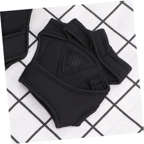 Vista 7 de INOOMP Guantes de gimnasio para hombres y mujeres, guantes de entrenamiento para hombres, guantes de mano para hombres y hombres, guantes sin dedos