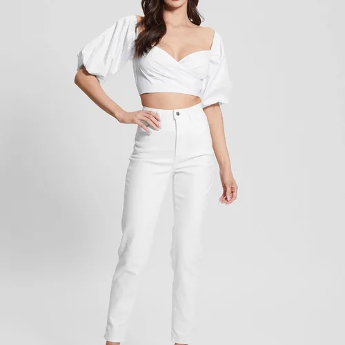Vista 2 de GUESS Camisa corta de junio con hombros descubiertos para mujer