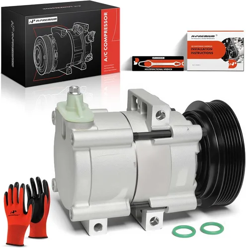 Vista 10 de A-Premium Compresor de aire acondicionado con embrague compatible con Ford Focus 2003 2004 2005 2006 2007, estilo compresor FS10