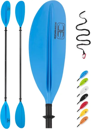 Vista 14 de Adjustable Carbon Fiber Kayak Paddle 86in/220cm to 94in/240cm Kayaking Oar for Adults with Paddle Leash 1 Paddle