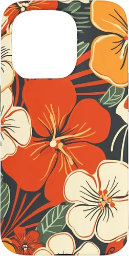Vista 14 de Puakenikeni Flower Watercolor Floral Pattern Case for iPhone 17