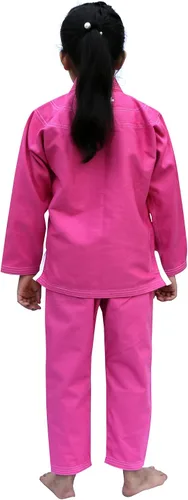 Vista 5 de G4 VISION BJJ Kids Jiu Jitsu Gi, uniforme brasileño de Jiu Jitsu para niños, cinturón blanco ligero