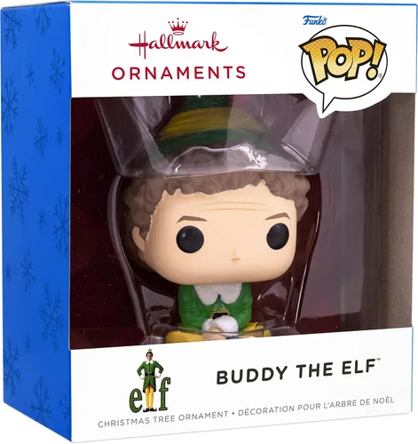 Vista 3 de Hallmark Adorno navideño de Elf Buddy The Elf Funko Pop!