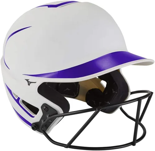 Vista 10 de Mizuno Casco de bateo de sóftbol F6 Fastpitch para adultos con máscara