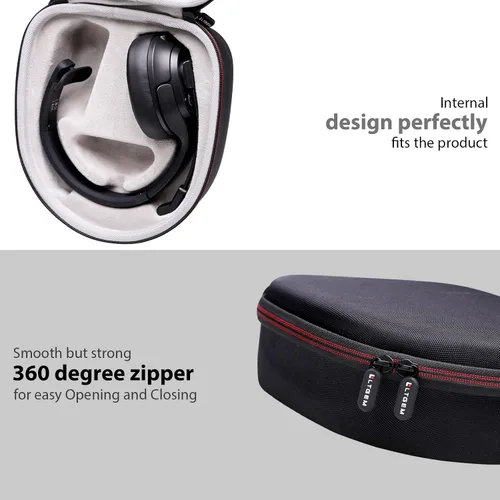 Vista 6 de LTGEM - Funda rígida para auriculares BlueParrott B450-XT/B350-XT/S650-XT/B550-XT Fits JLab Go Work Gen 2 Noise Cancelling Bluetooth Headset