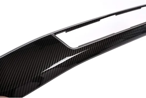 Vista 5 de YIWANG Cubierta de panel de decoración de consola central de ABS estilo fibra de carbono, 2 piezas para BMW Serie 3 F30 2013-2019 Accesorios