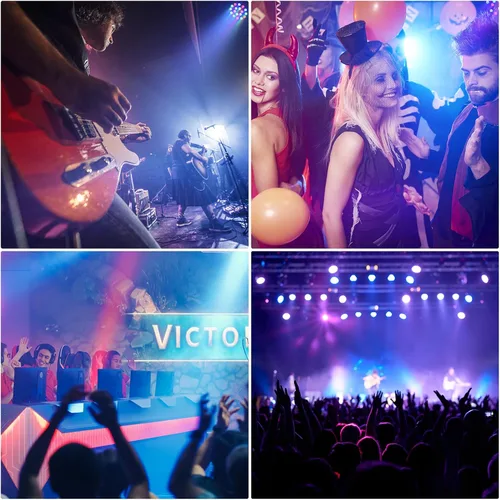 Vista 8 de U`King Luces LED Par de luces inalámbricas alimentadas por batería para eventos 18W RGB luz de iluminación de escenario recargable 20 horas por