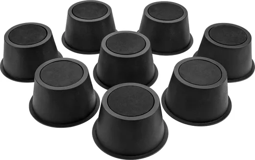 Vista 12 de Elevadores de cama de 2 pulgadas, elevadores redondos de muebles para patas delgadas, elevadores de patas de mesa y silla, protectores de suelo