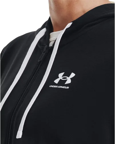 Vista 4 de Under Armour Sudadera Rival Terry con cremallera completa para mujer