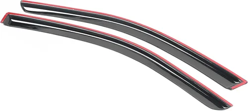 Vista 3 de IKON MOTORSPORTS Visera de ventana compatible con Honda Accord 2DR 2013-2017, humo acrílico tintado, 2 unidades, protección contra la lluvia